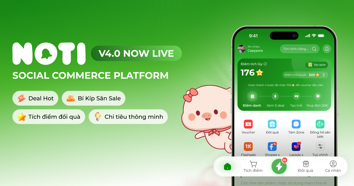 Noti - Mạng xã hội săn sale